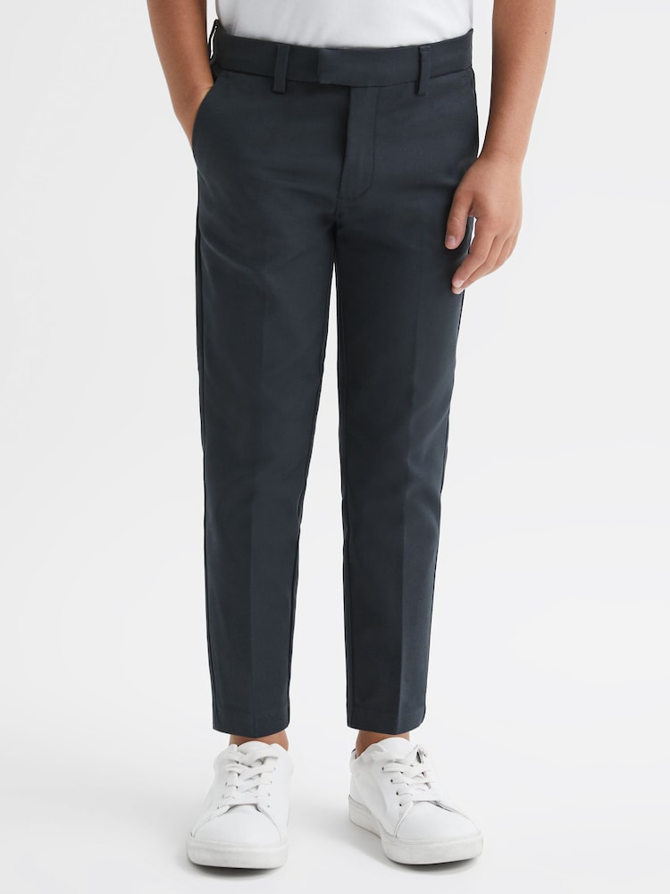 Reiss Steel Blue Eastbury Slim Fit Chinos - Image 1 of 6