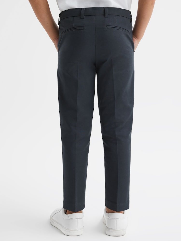 Reiss Steel Blue Eastbury Slim Fit Chinos - Image 5 of 6