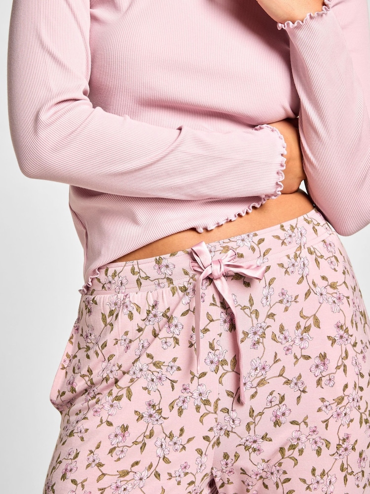 Rožinė - Hunkemöller Jersey Pyjama Bottoms - 2 paveikslėlis iš 5