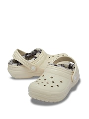 Crocs Cream Kids Classic Lined Clog - Image 3 of 5