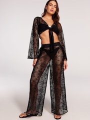 Victoria's Secret Black Lace Beach Trousers - Image 2 of 6