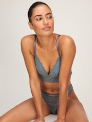 Hunkemoller Grey Andrea Padded Non-Wired Bra - Image 1 of 5