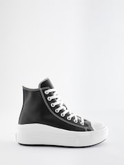 Converse Black Chuck Taylor All Star Move Platform Leather - Image 1 of 5