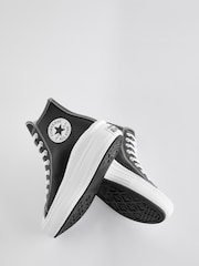 Converse Black Chuck Taylor All Star Move Platform Leather - Image 4 of 5