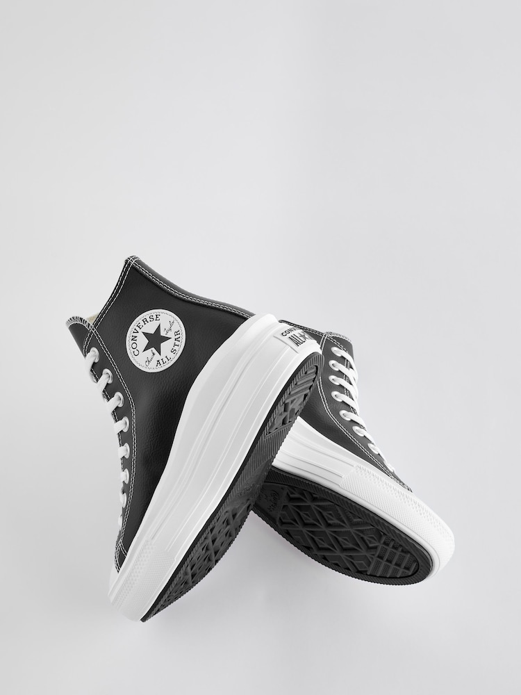 Converse cuir à plateforme Chuck Taylor All Star Move - Image 4 of 5
