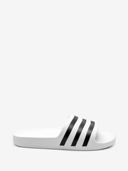 adidas OFf White Sportswear Adilette Aqua Slides - Image 1 of 5