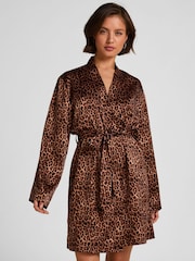 Kimono en satin léopard Hunkemoller - Image 1 de 5
