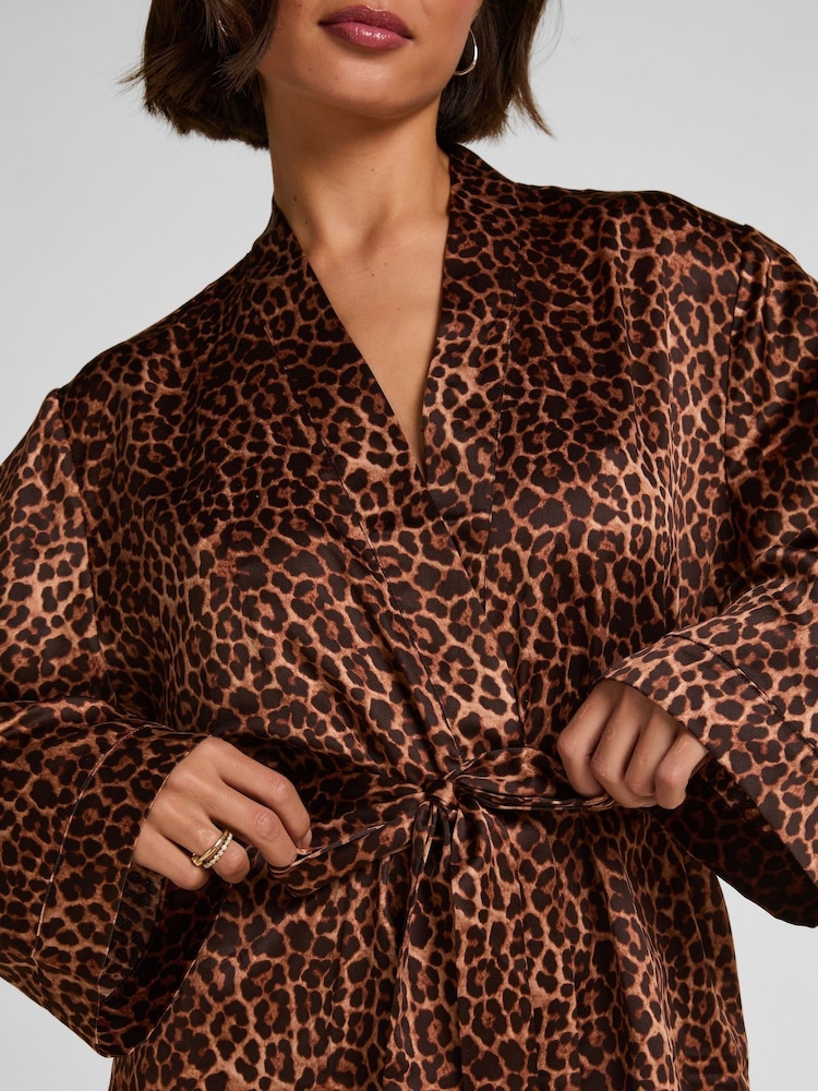 Kimono en satin léopard Hunkemoller - Image 2 de 5