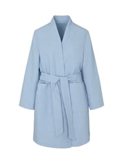 Hunkemoller Blue Waffle Bathrobe - Image 4 of 5