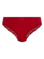 Hunkemoller Red Brazilian Lola Knickers - Image 4 of 5