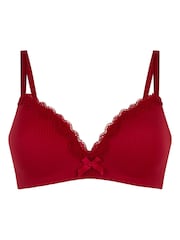 Hunkemoller Red Non Wired Lola Padded Bra - Image 4 of 5