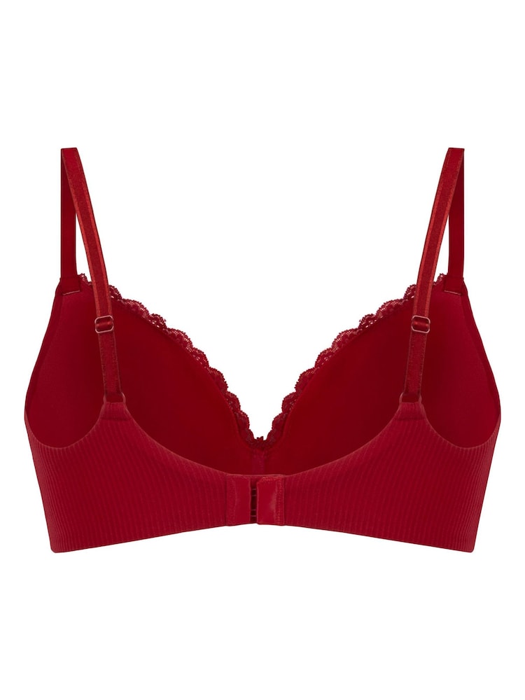 Hunkemoller Red Non Wired Lola Padded Bra - Image 5 of 5