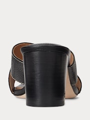 Lauren Ralph Lauren Freddi Tumbled Leather Sandals - Image 4 of 5