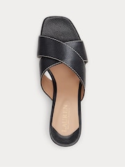 Lauren Ralph Lauren Freddi Tumbled Leather Sandals - Image 5 of 5