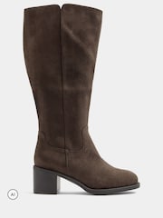 Yours Curve Brown Western Boots In Extra Wide Fit - Image 1 of 4