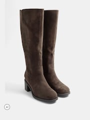 Yours Curve Brown Western Boots In Extra Wide Fit - Image 3 of 4