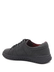 Pavers Black Loretta By Leather Trainers - Image 4 of 6