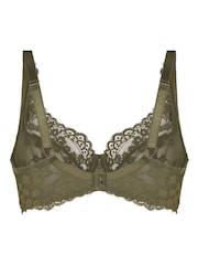 Hunkemoller Light Green Non Padded Daisy Underwired Bra - Image 5 of 5