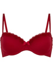 Hunkemoller Red Wired Lola Padded Bra - Image 4 of 5
