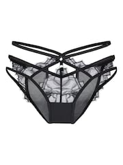 Hunkemöller Black Highleg Brazilian Bra - Image 4 of 5