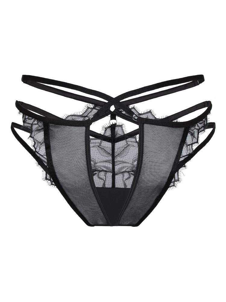Hunkemöller Black Highleg Brazilian Bra - Image 5 of 5 Hunkemöller Black Highleg Brazilian Bra - Image 5 of 5