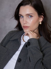 Threadbare Grey Brushed Cropped Shacket - Image 5 of 5