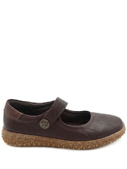 Brun - Pavers Loretta By Leather Mary Janes Shoes - Bilde 1 av 5