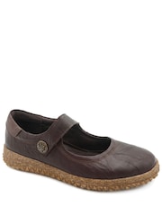 Brun - Pavers Loretta By Leather Mary Janes Shoes - Bilde 2 av 5