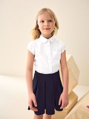 White Puff Sleeve School Blouse (3-16yrs) - Image 1 of 6