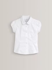 White Puff Sleeve School Blouse (3-16yrs) - Image 6 of 6