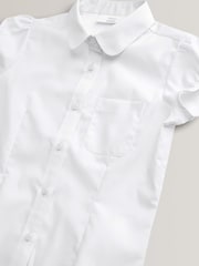 White Girls Puff Sleeve School Blouse (3-16yrs) - Image 9 of 9