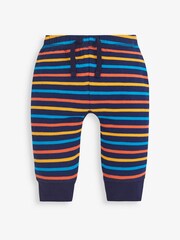 JoJo Maman Bébé Navy 2-Pack Dinosaur & Stripe Baby Leggings - Image 4 of 5