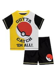 Character Black Pokemon Short Pyjamas - Image 1 of 4