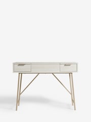 White Bronx Oak Effect 2 Drawer Dressing Table - Image 4 of 8