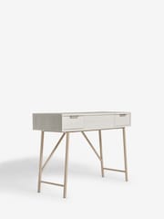 White Bronx Oak Effect 2 Drawer Dressing Table - Image 5 of 8