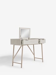 White Bronx Oak Effect 2 Drawer Dressing Table - Image 6 of 8
