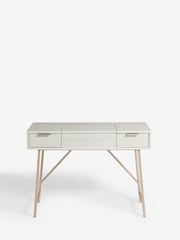 White Bronx Oak Effect 2 Drawer Dressing Table - Image 7 of 8