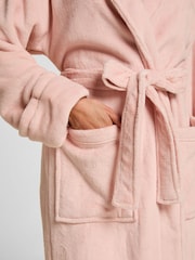 Hunkemoller Pink Soft Fleece Bathrobe - Image 2 of 5