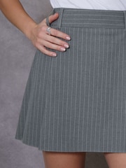 Threadbare Grey Pleated A-Line Mini Skirt - Image 4 of 4