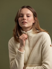 Trespass Cream Chatty Full Zip Borg Fleece - Image 1 of 6