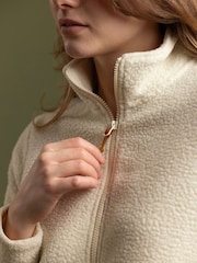 Trespass Cream Chatty Full Zip Borg Fleece - Image 5 of 6