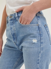 FatFace Blue Sutton Rip Detail Jeans - Image 4 of 6