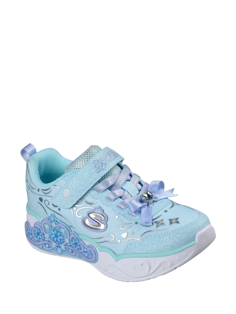 Skechers Blue Princess Steps Trainers - Image 2 of 3 Skechers Blue Princess Steps Trainers - Image 2 of 3