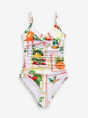 Green/White Fruit Tummy Control Swimsuits 2 Pack - Image 3 of 7