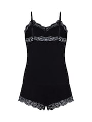 Hunkemoller Black Nana Pyjamas Set - Image 5 of 5