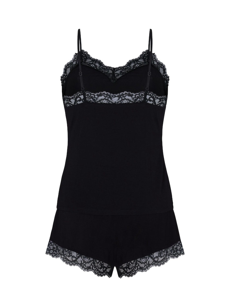 Hunkemoller Black Nana Pyjamas Set - Image 5 of 5