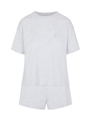 Hunkemoller Grey Cotton Pyjamas Set - Image 1 of 2