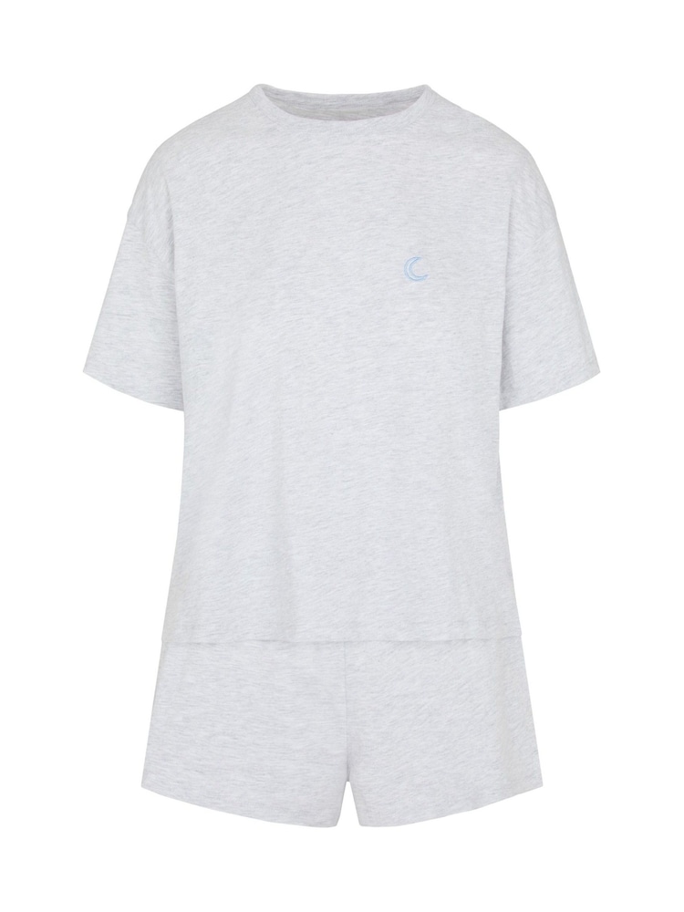 Hunkemoller Grey Cotton Pyjamas Set - Image 1 of 2 Hunkemoller Grey Cotton Pyjamas Set - Image 1 of 2