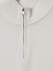 Reiss Snow Blackhall Merino Wool Half-Zip Funnel Neck Jumper - Image 6 of 6