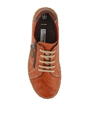 Pavers Tan Brown Loretta By Leather Trainers - Image 4 of 5